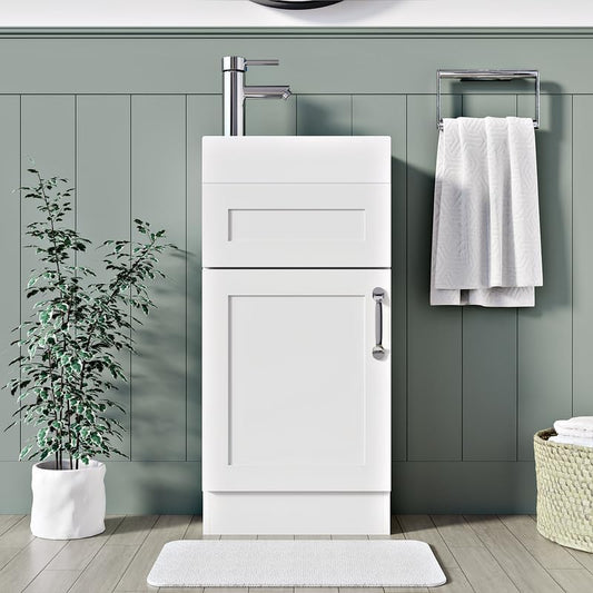 BELOFAY Crawley 400mm Floor Standing Bathroom Vanity Unit With Basin