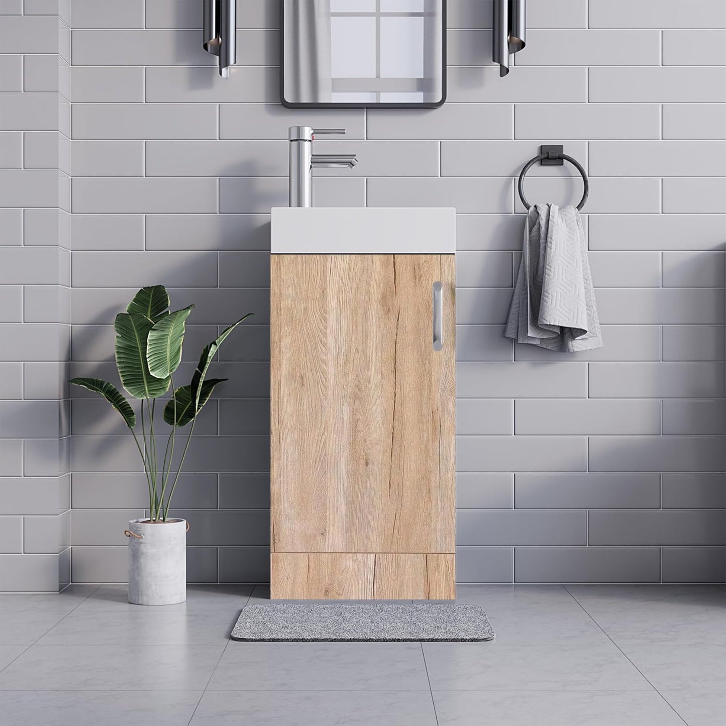 BELOFAY New York 400mm Floor Standing Bathroom Vanity Unit With Basin