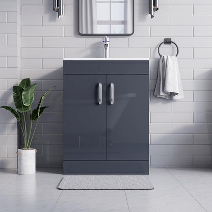 BELOFAY New York 600mm Floor Standing Bathroom Vanity Unit With Basin