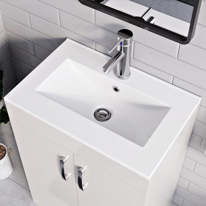 BELOFAY New York 500mm Floor Standing Bathroom Vanity Unit With Basin
