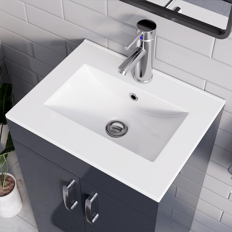 BELOFAY New York 600mm Floor Standing Bathroom Vanity Unit With Basin