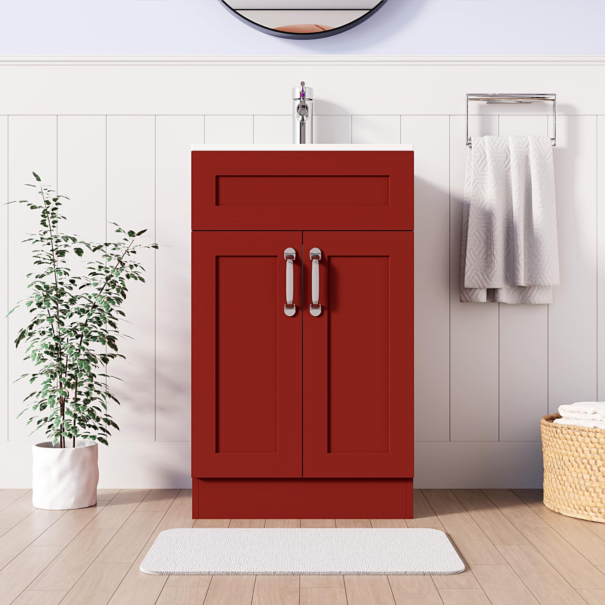 BELOFAY Crawley 500mm Floor Standing Bathroom Vanity Unit With Basin