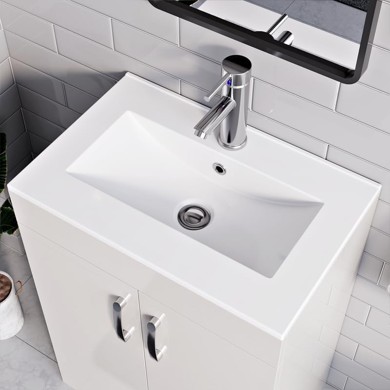 BELOFAY New York 600mm Floor Standing Bathroom Vanity Unit With Basin