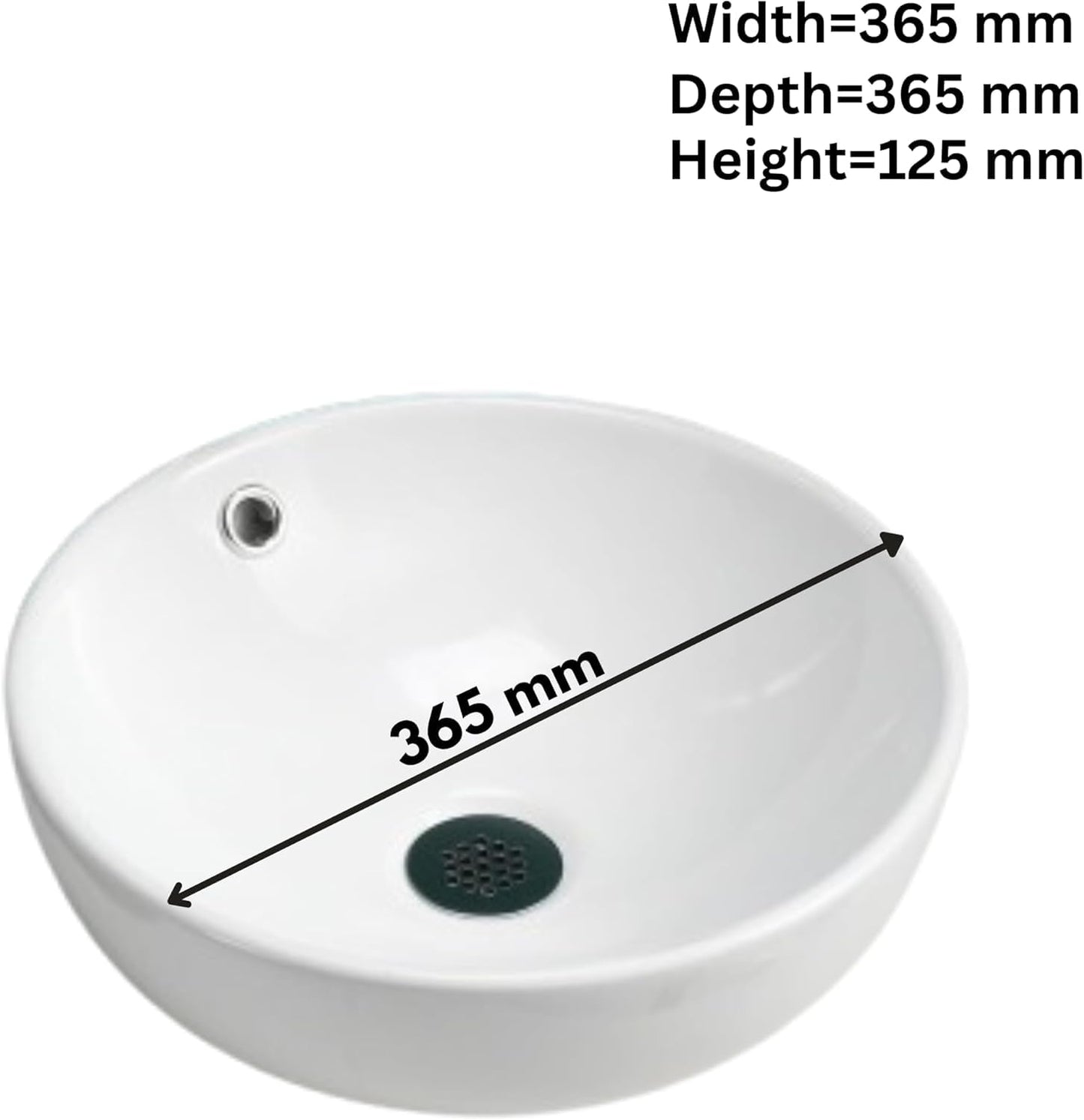 BELOFAY Sirae Oval Modern White Bathroom Counter Top Sink