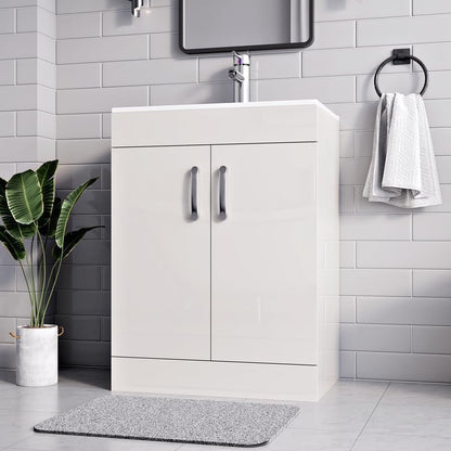 BELOFAY New York 600mm Floor Standing Bathroom Vanity Unit With Basin
