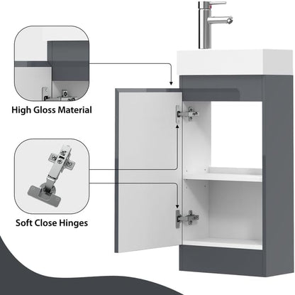 BELOFAY Denvor 400mm Floor Standing Bathroom Vanity Unit With Basin