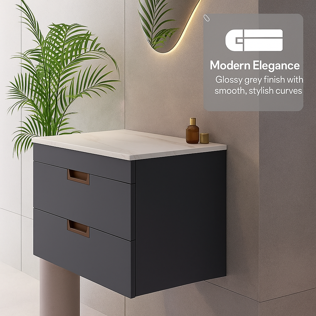 BELOFAY Swindon 600mm Wall-Mounted Bathroom Vanity Unit
