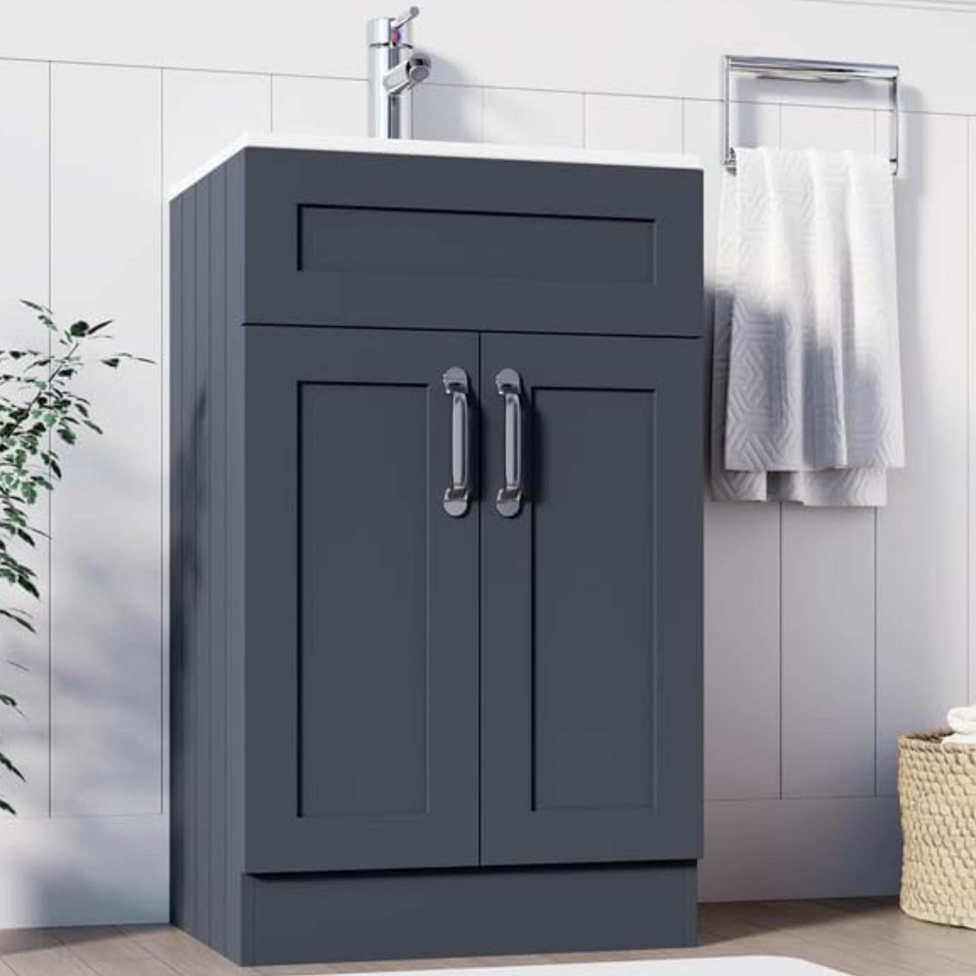 BELOFAY Crawley 500mm Floor Standing Bathroom Vanity Unit With Basin