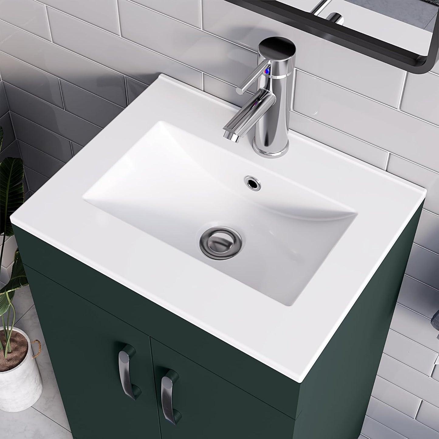 BELOFAY New York 600mm Floor Standing Bathroom Vanity Unit With Basin