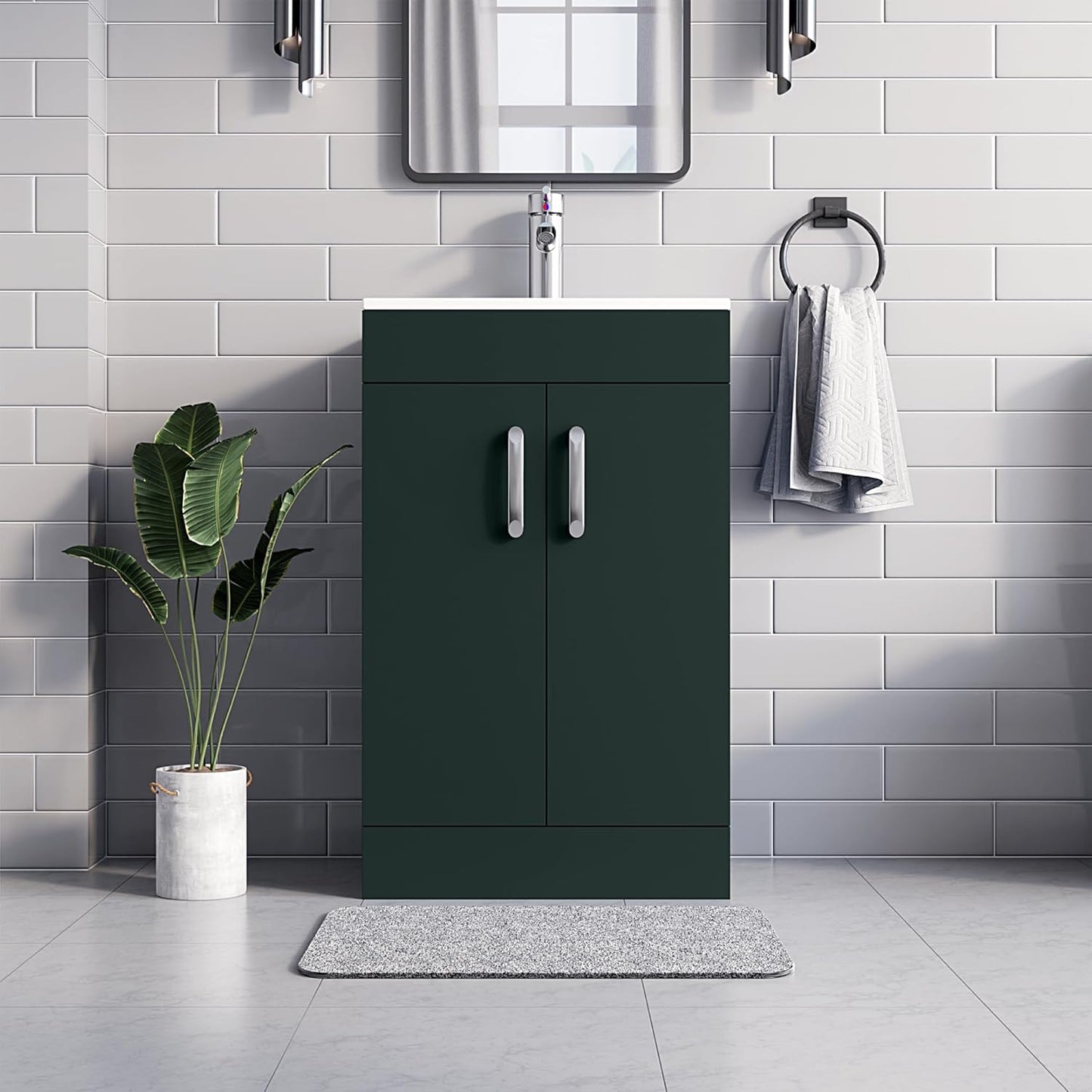BELOFAY New York 600mm Floor Standing Bathroom Vanity Unit With Basin