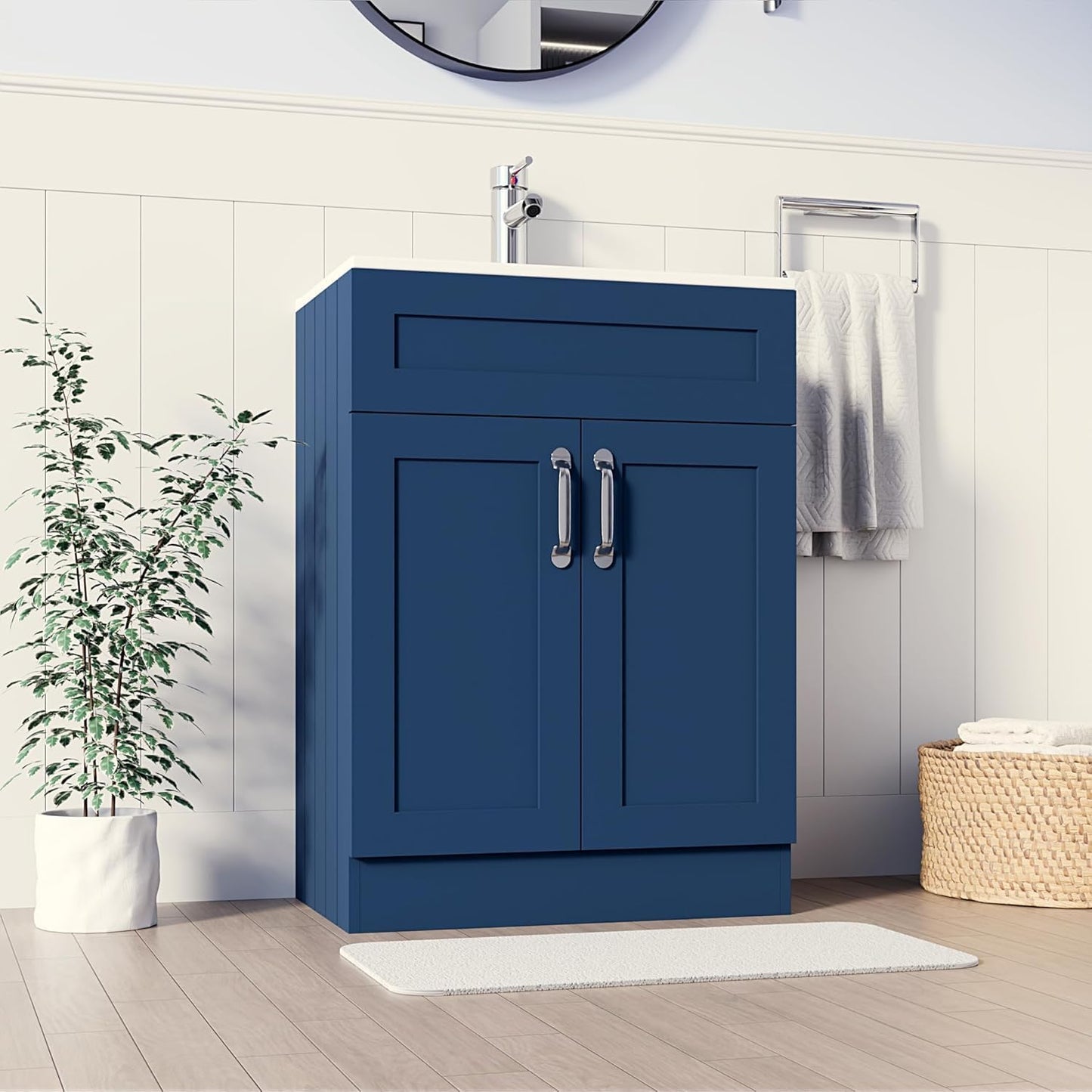 BELOFAY Crawley 600mm Floor Standing Bathroom Vanity Unit With Basin