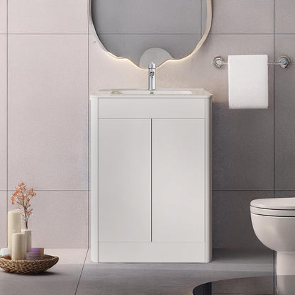 BELOFAY Edison 600mm Floor Standing Bathroom Vanity Unit With Basin