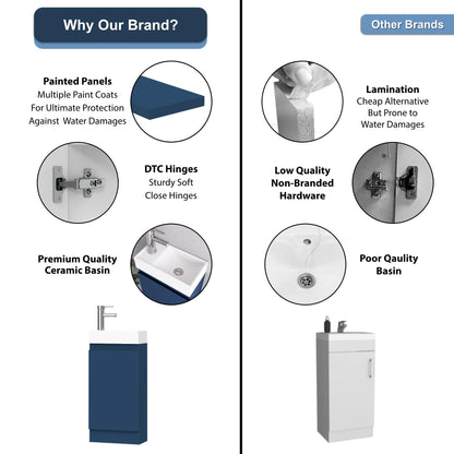 BELOFAY Denvor 400mm Floor Standing Bathroom Vanity Unit With Basin