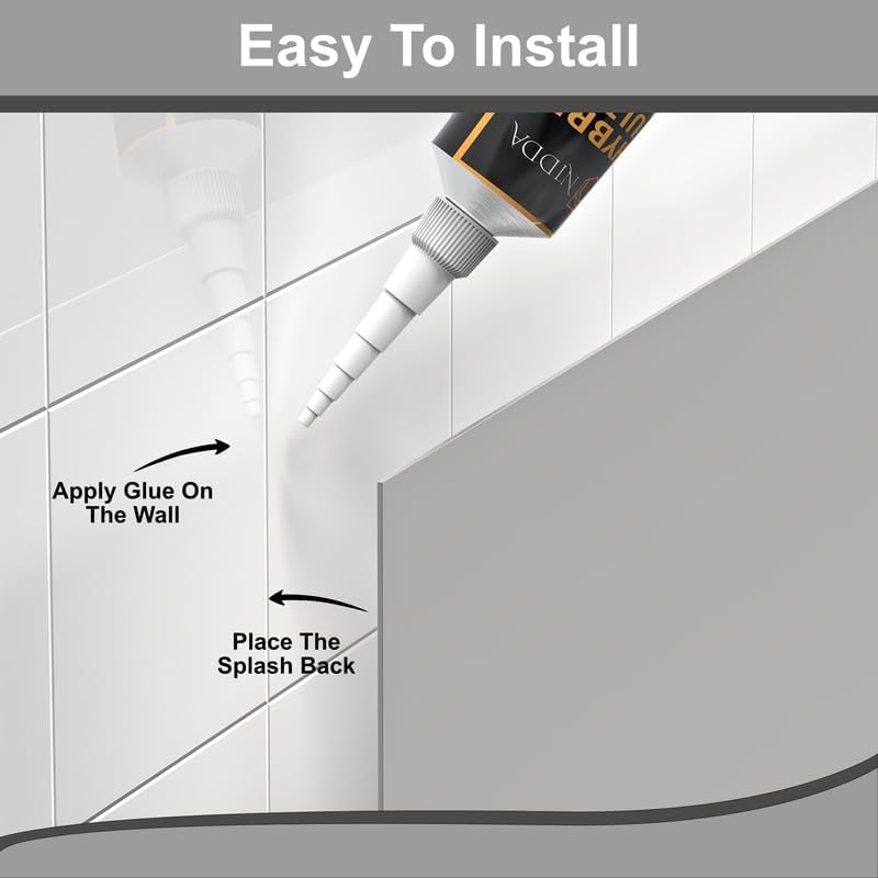 1mm Thick Grey Stainless Steel Splashback for Kitchen with Brushed Finish (ADHESIVE INCLUDED)