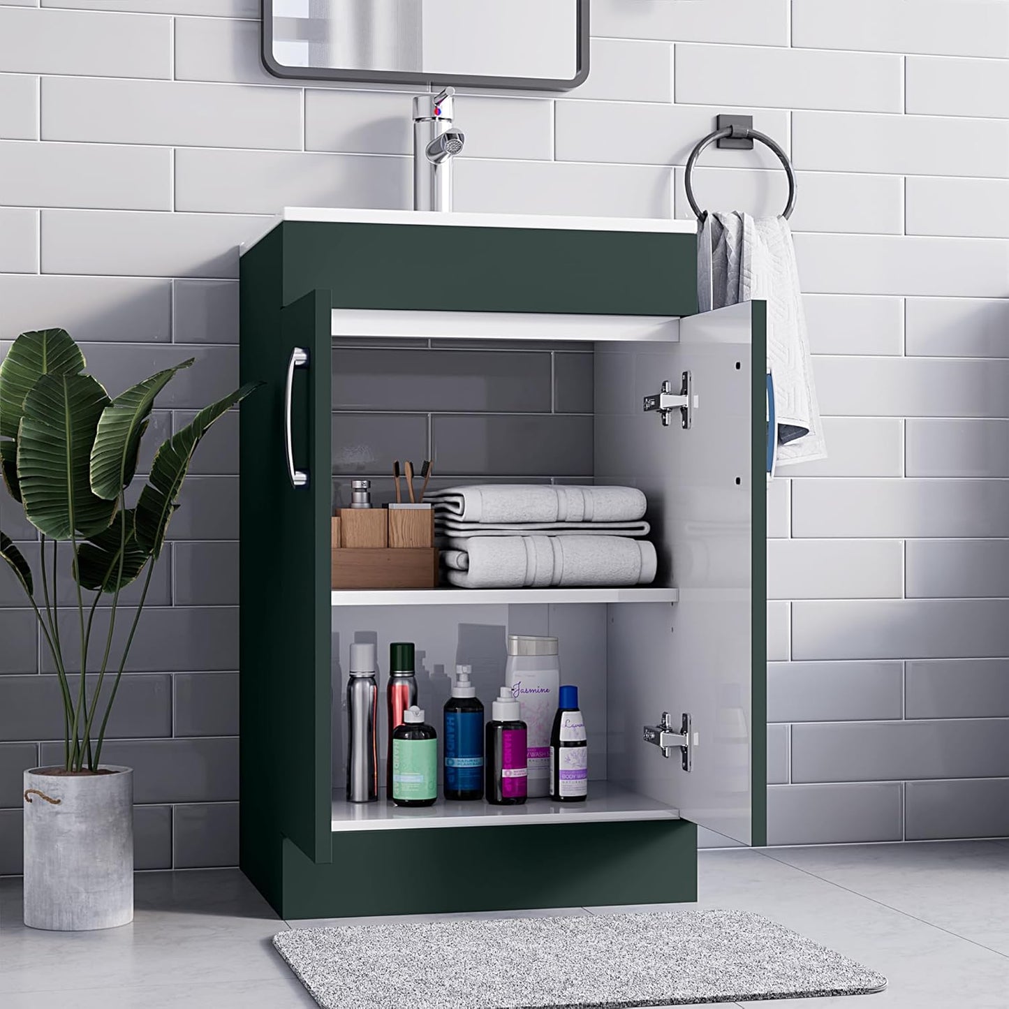 BELOFAY New York 600mm Floor Standing Bathroom Vanity Unit With Basin