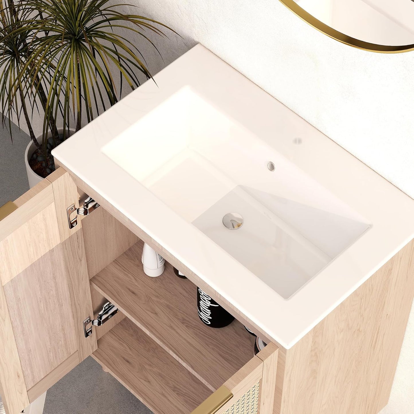 BELOFAY Franklin 500mm Floor Standing Bathroom Vanity Unit With Basin