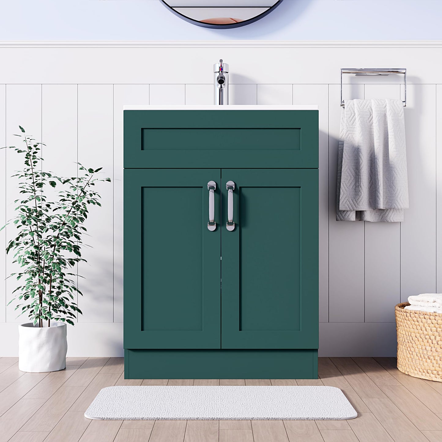 BELOFAY Crawley 600mm Floor Standing Bathroom Vanity Unit With Basin