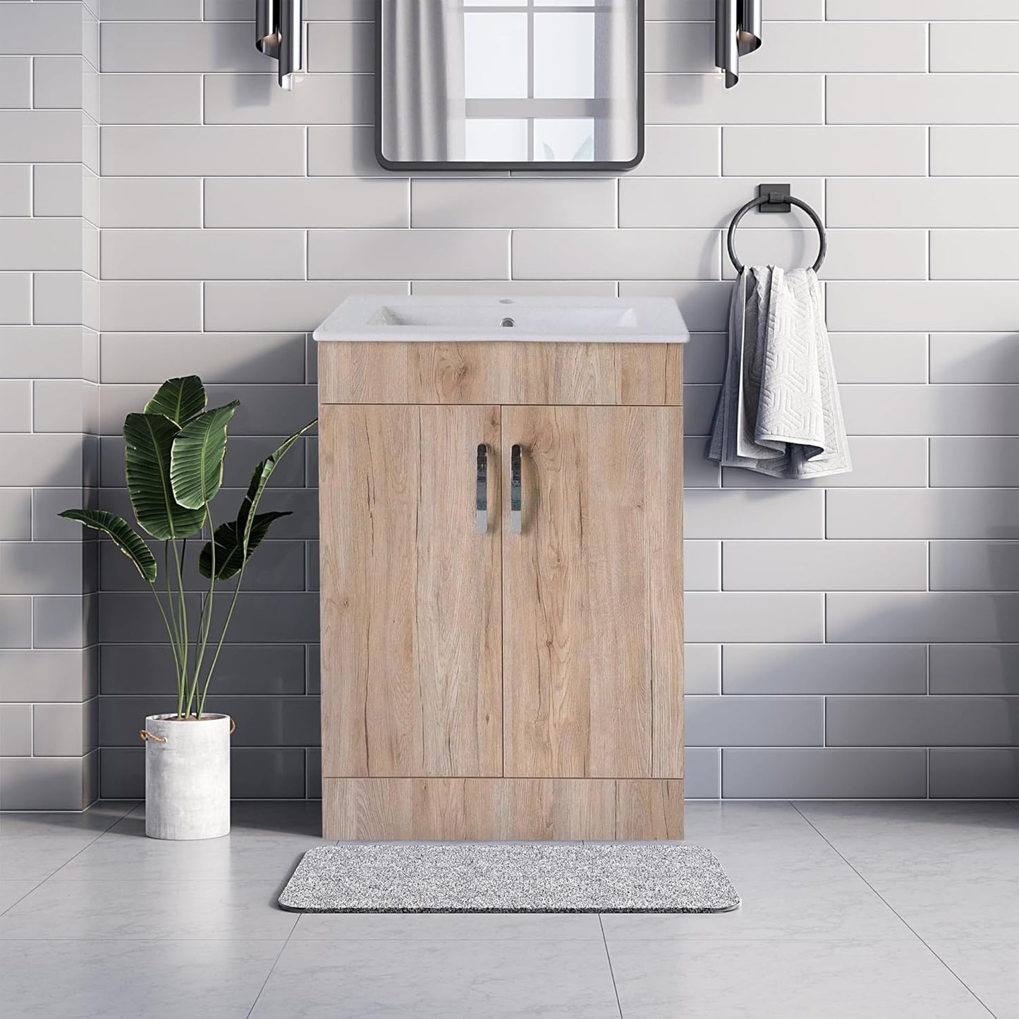 BELOFAY New York 500mm Floor Standing Bathroom Vanity Unit With Basin
