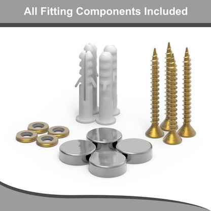 1mm Thick Grey Stainless Steel Splashback for Kitchen with Brushed Finish with Holes (SCREWS INCLUDED)