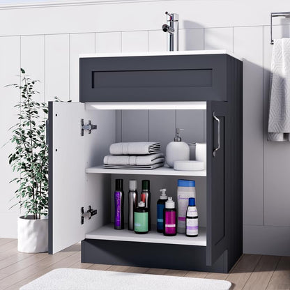 BELOFAY Crawley 500mm Floor Standing Bathroom Vanity Unit With Basin