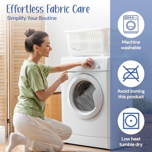 Ultra-Cool Mattress Topper | 10cm Extra Thick Mattress Topper with Cooling Jacquard Fabric and 100% Polyester Filling | Hypoallergenic, Machine Washable