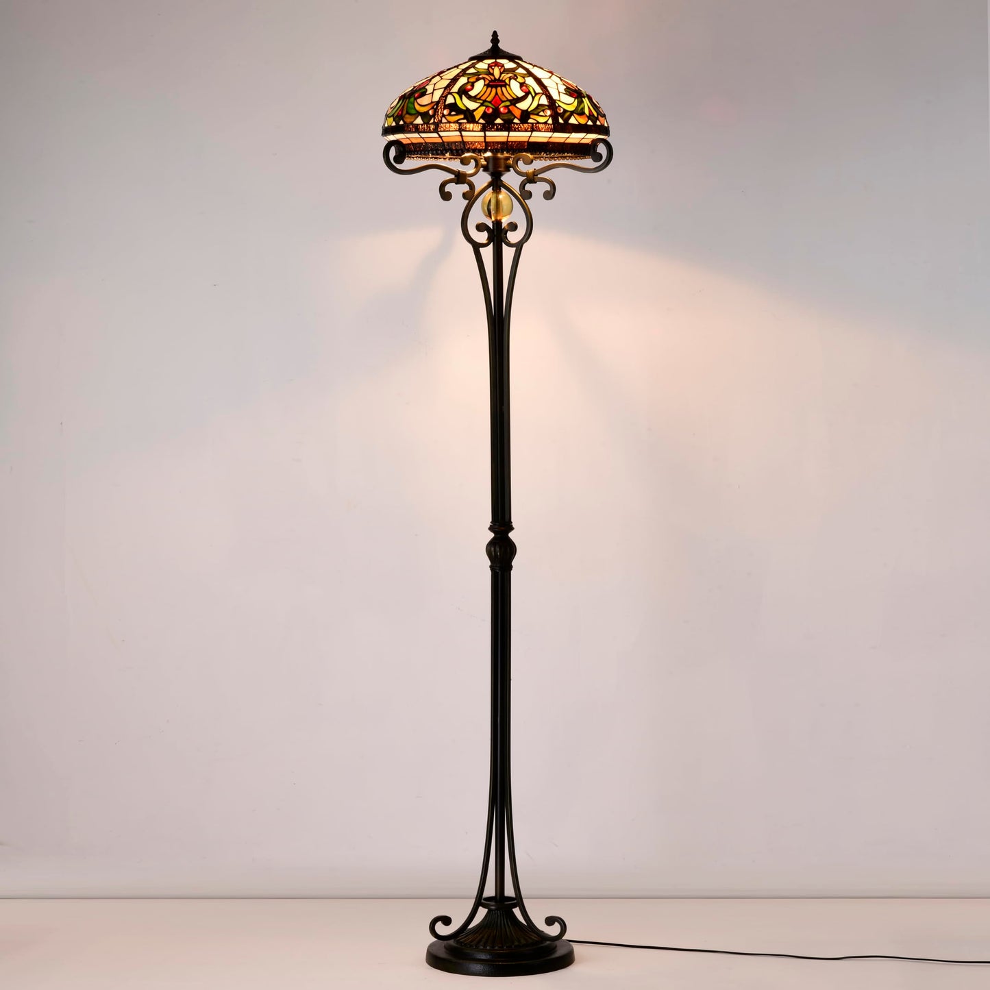 BELOFAY Tiffany Floor Lamps, Stained Glass Handmade Tiffany Lights Floor Lamps for Bedrooms, Living Room and Lounge