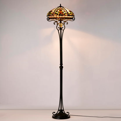 BELOFAY Tiffany Floor Lamps, Stained Glass Handmade Tiffany Lights Floor Lamps for Bedrooms, Living Room and Lounge
