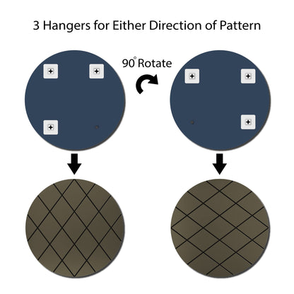 BELOFAY Art Deco 50cm Bronze Round Wall Mirror – Modern Wall-Mounted Glass Design for Bedroom, Hallway & Lounge