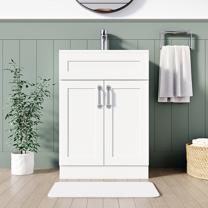 BELOFAY Crawley 600mm Floor Standing Bathroom Vanity Unit With Basin