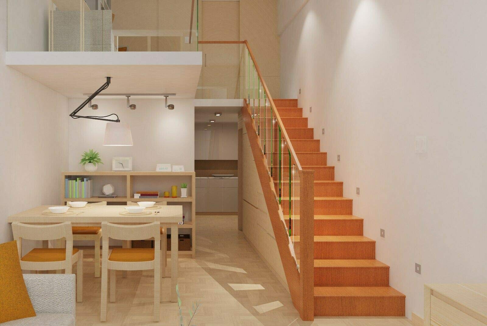 BELOFAY Toughened Clear Glass Decking Panel – Stair/Balcony Railing Infill, Easy Fit (8mm × 200mm × 830mm, Chrome Clamps Sold Separately)