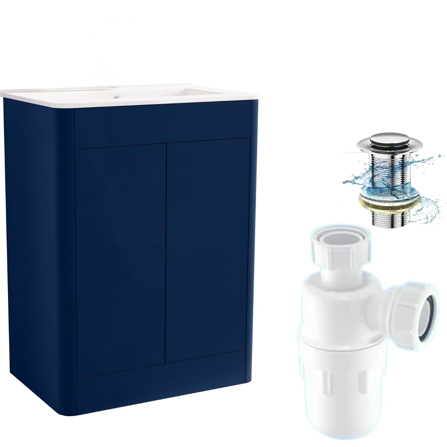 BELOFAY Edison 600mm Floor Standing Bathroom Vanity Unit With Basin