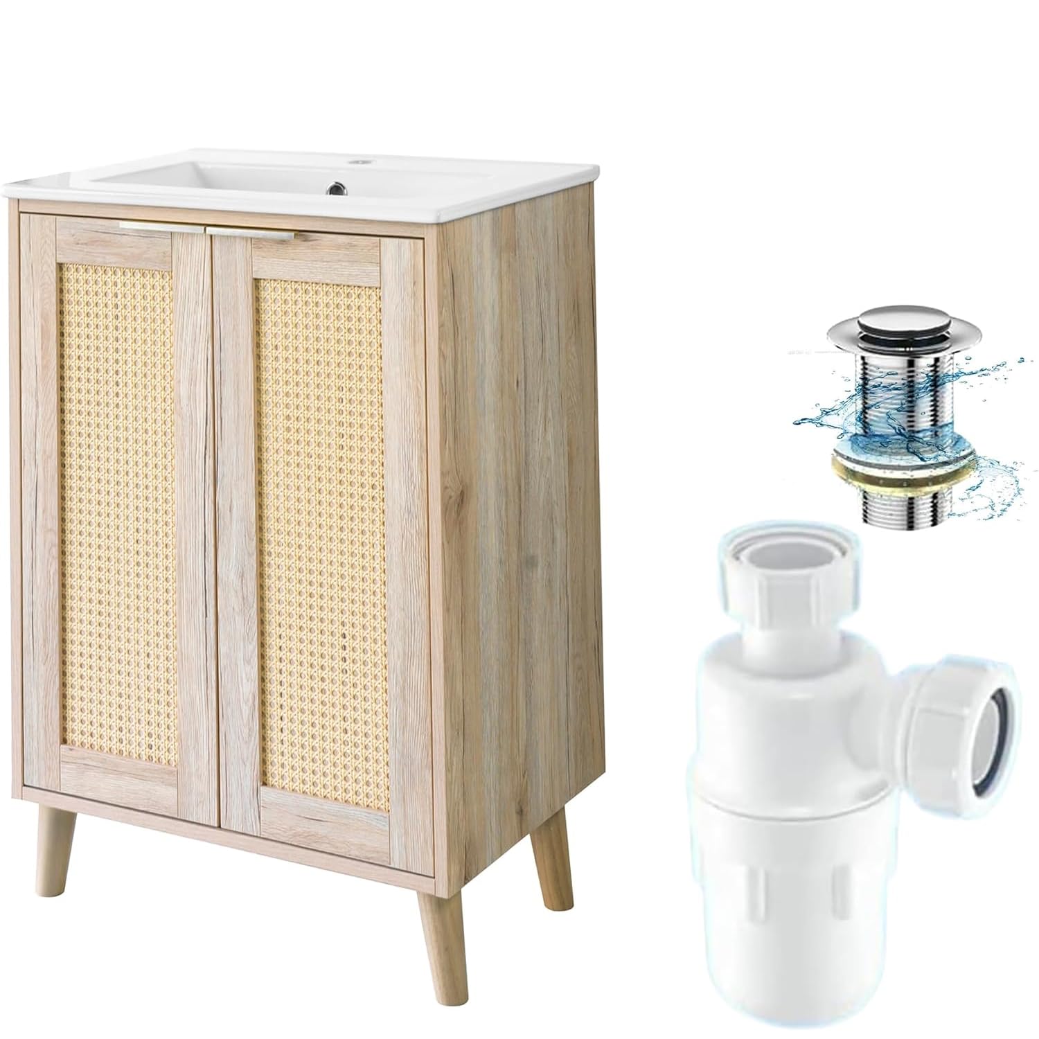 BELOFAY Franklin 500mm Floor Standing Bathroom Vanity Unit With Basin