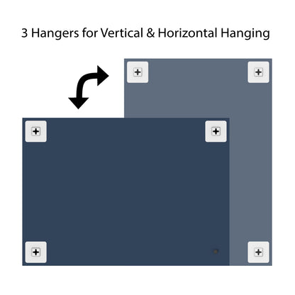 BELOFAY Grey Rectangular Wall Mirror – Modern Wall-Mounted Mirror for Hallway, Entryway & Lounge