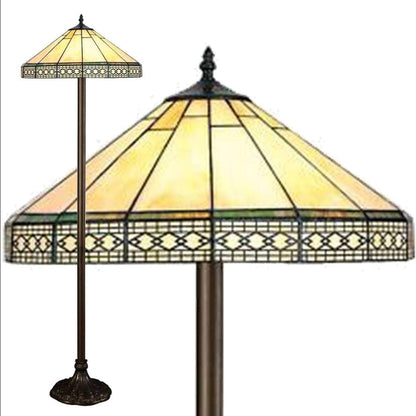BELOFAY Tiffany Floor Lamps, Stained Glass Handmade Tiffany Lights Floor Lamps for Bedrooms, Living Room and Lounge
