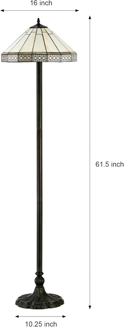 BELOFAY Tiffany Floor Lamps, Stained Glass Handmade Tiffany Lights Floor Lamps for Bedrooms, Living Room and Lounge