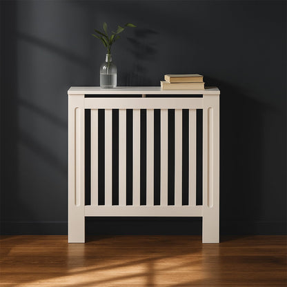 BELOFAY White Radiator Cover with Stylish Compact Shelf, Durable & Space-Saving, Easy Assembly for Modern Homes