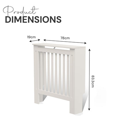 BELOFAY White Radiator Cover with Stylish Compact Shelf, Durable & Space-Saving, Easy Assembly for Modern Homes