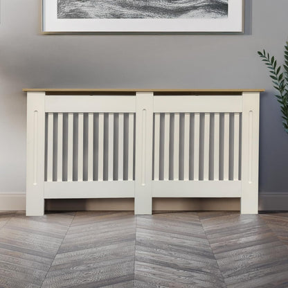BELOFAY White Radiator Cover with Stylish Compact Shelf, Durable & Space-Saving, Easy Assembly for Modern Homes
