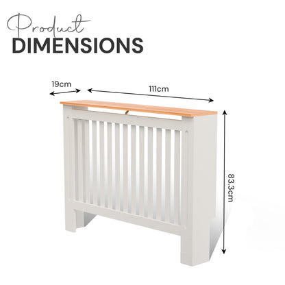 BELOFAY White Radiator Cover with Stylish Compact Shelf, Durable & Space-Saving, Easy Assembly for Modern Homes