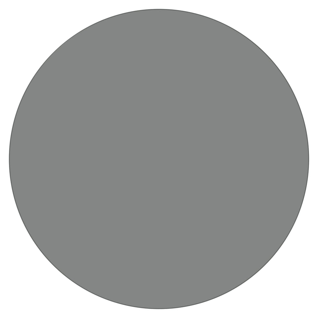 BELOFAY Tempered Grey Round Glass Table Top – Flat Polished Edge, Sturdy Protector Cover