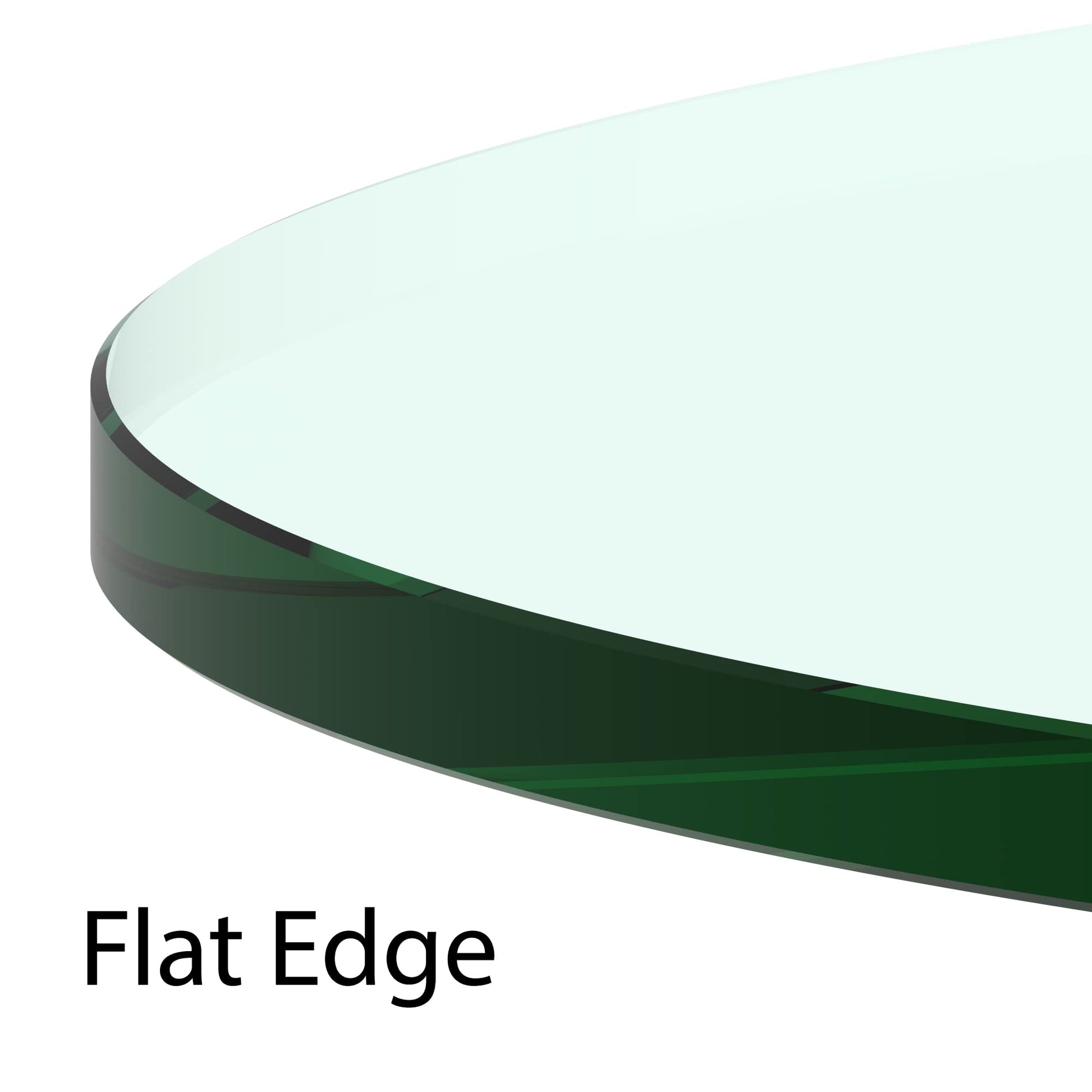 BELOFAY Tempered Clear Round Glass Table Top – Flat Polished Edge, Sturdy Replacement Protector Cover