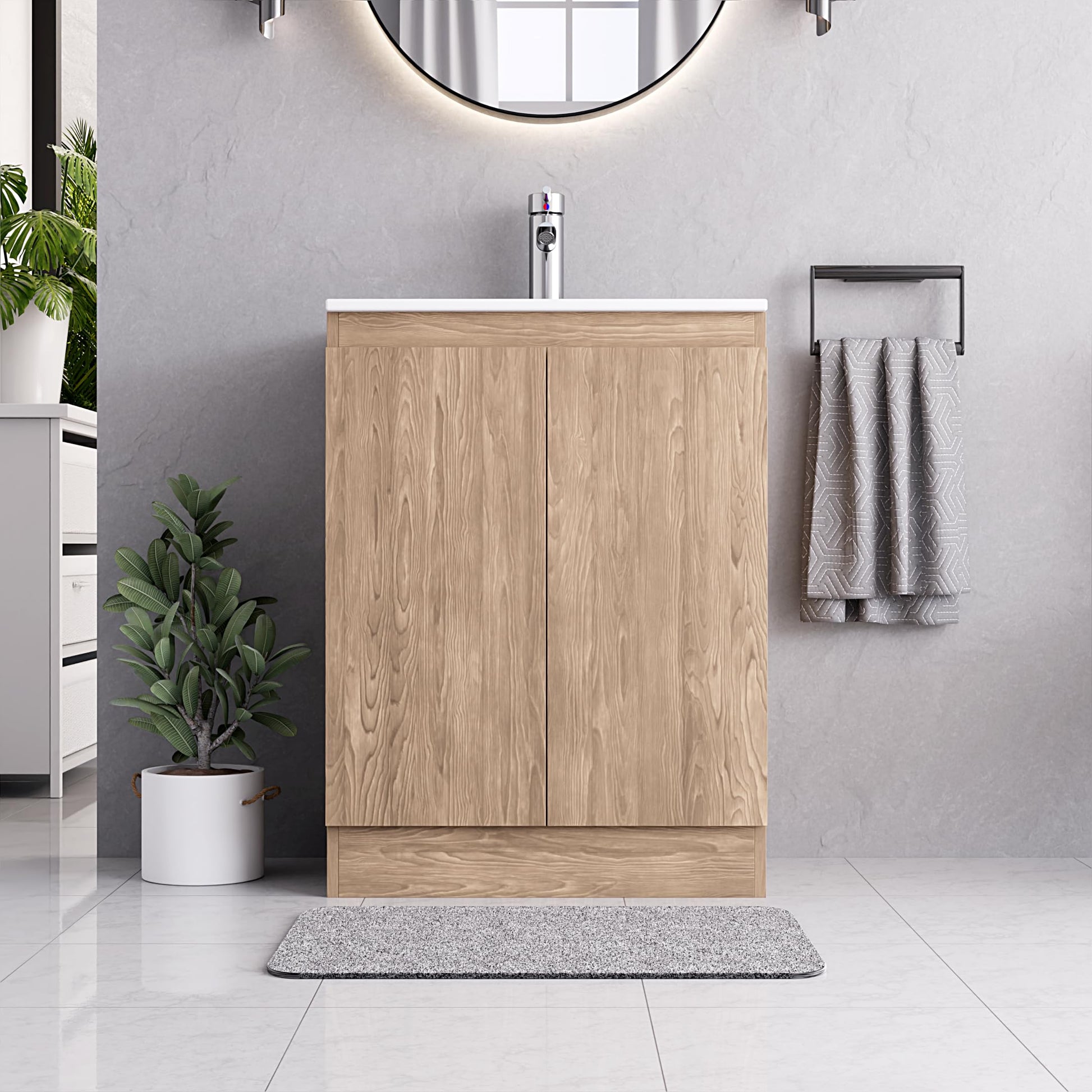 BELOFAY Denvor 600mm Floor Standing Bathroom Vanity Unit With Basin