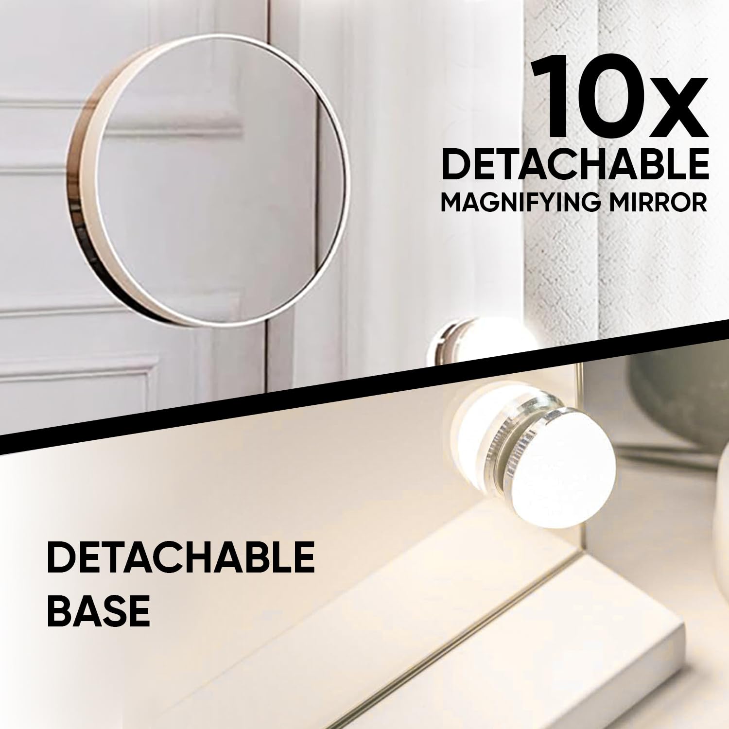 BELOFAY Hollywood Vanity Mirror with Dimmable Makeup Lights, Touch Screen To Select 3 Colour Modes