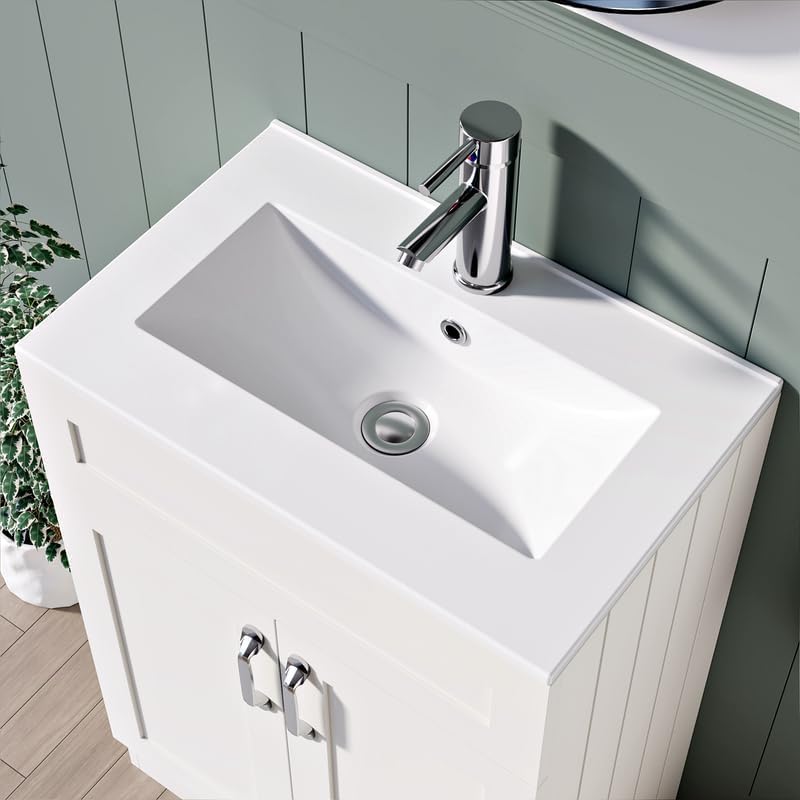 BELOFAY Crawley 600mm Floor Standing Bathroom Vanity Unit With Basin