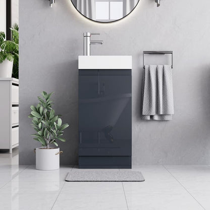 BELOFAY Denvor 400mm Floor Standing Bathroom Vanity Unit With Basin
