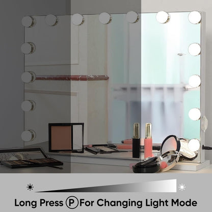 BELOFAY Hollywood Vanity Mirror with Dimmable Makeup Lights, Touch Screen To Select 3 Colour Modes